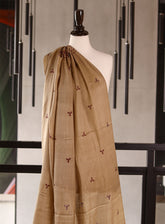 Royal Fashion Embroidered Woolen Shawls - RF25SH I625-P01 Dark Fawn